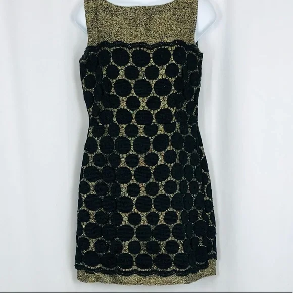 Milly Lace overlay sleeveless sheath mini dress 4 - Picture 5 of 16